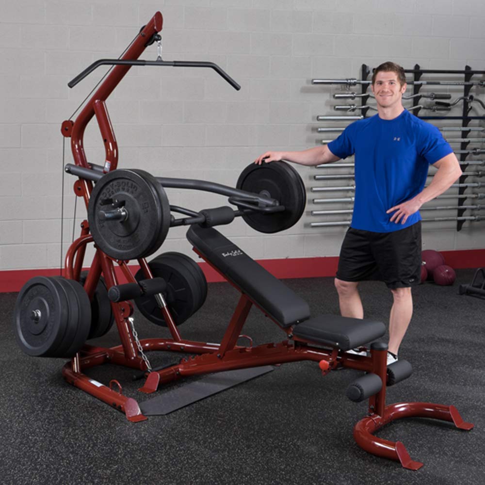 Body-Solid GLGS100P4 Corner Leverage Gym Package
