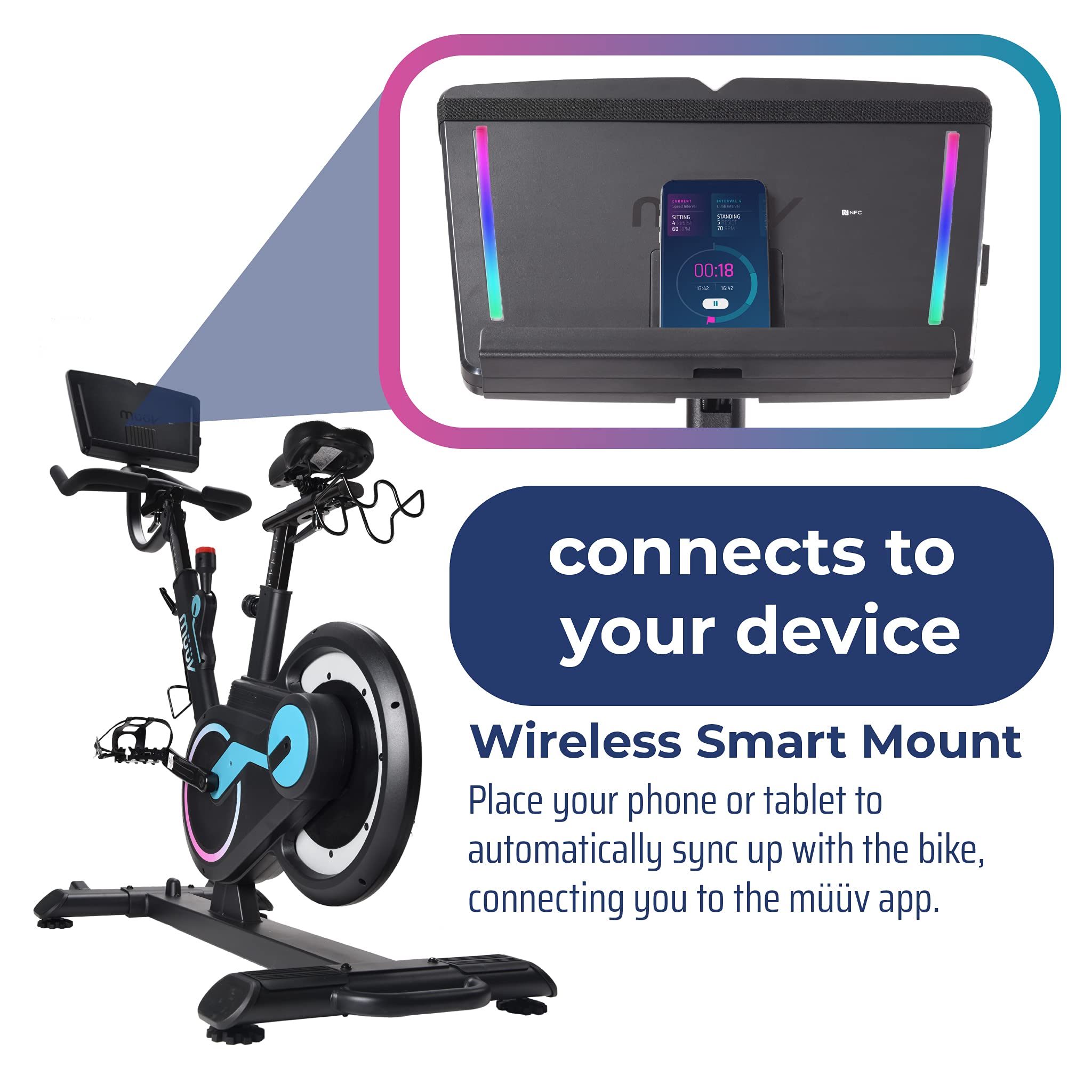 Stamina müüv Bike - Bluetooth, Smart Mount, müüv App